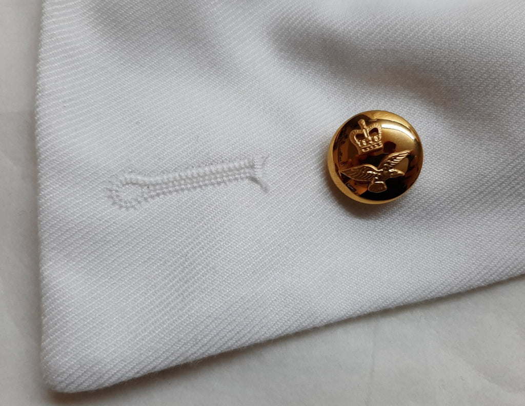 No8 Officers Mess Dress Tropical Complete Set of Buttons no Shoulder Boards 108