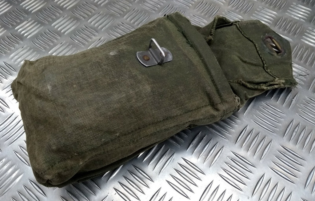 Genuine Vintage M39 Swedish Military Green Webbing Side Utility / Ammo Pouch G2