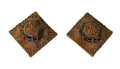 Officer Rank Stars British Army 7/8" (Gold) Hand Embroidered H/E Insignia 1 Pair