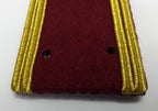 Senior Officer Shoulder Boards Abu Dhabi Obsolete Stock Maroon Melton Gold Braid