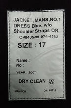 No1 Dress Jacket Other Ranks Blues 100% Wool British Army No Shoulder Straps