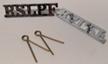 Royal St Lucia RSLPF Shoulder Titles Chrome-plated Overseas Territory