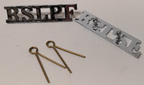 Royal St Lucia RSLPF Shoulder Titles Chrome-plated Overseas Territory