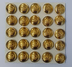 Royal Crown Buttons British Issue 36L With Lined Background X25 ASBT239