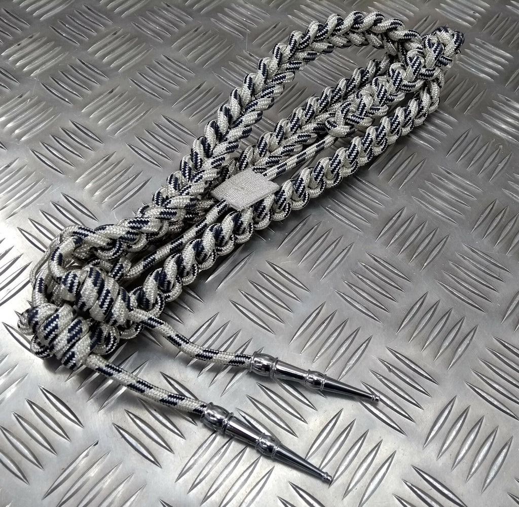 Senior Officer Silver & Blue Fleck Ceremonial Aiguillette