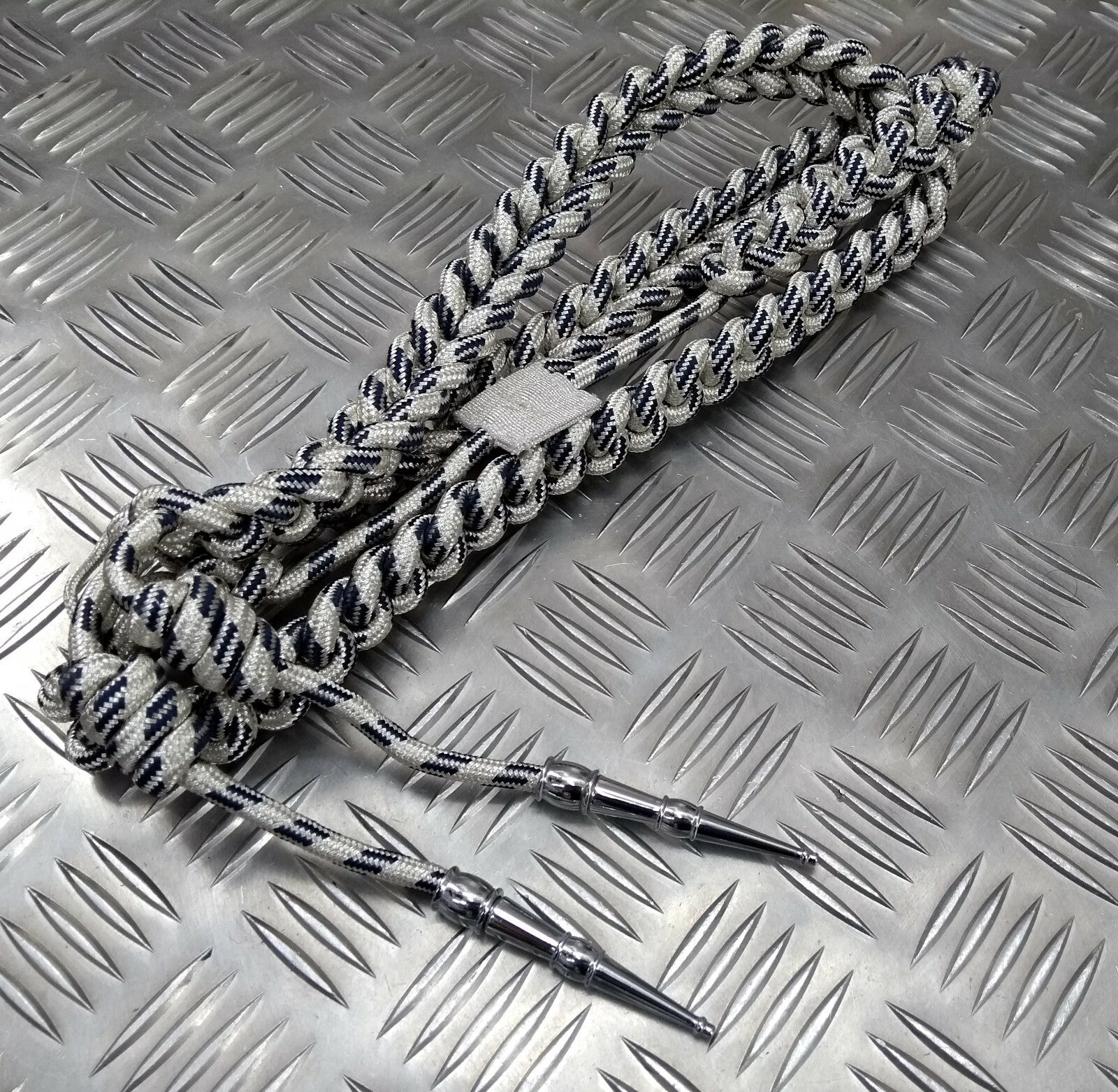 Senior Officer Silver & Blue Fleck Ceremonial Aiguillette