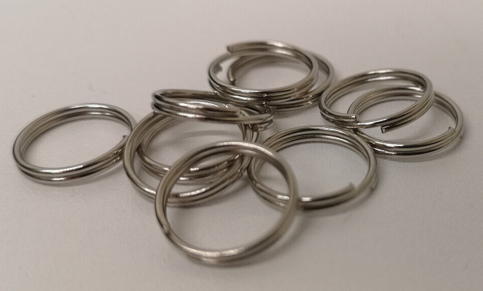 British Issue Chrome 5/8" Shank Split Rings x2 pairs