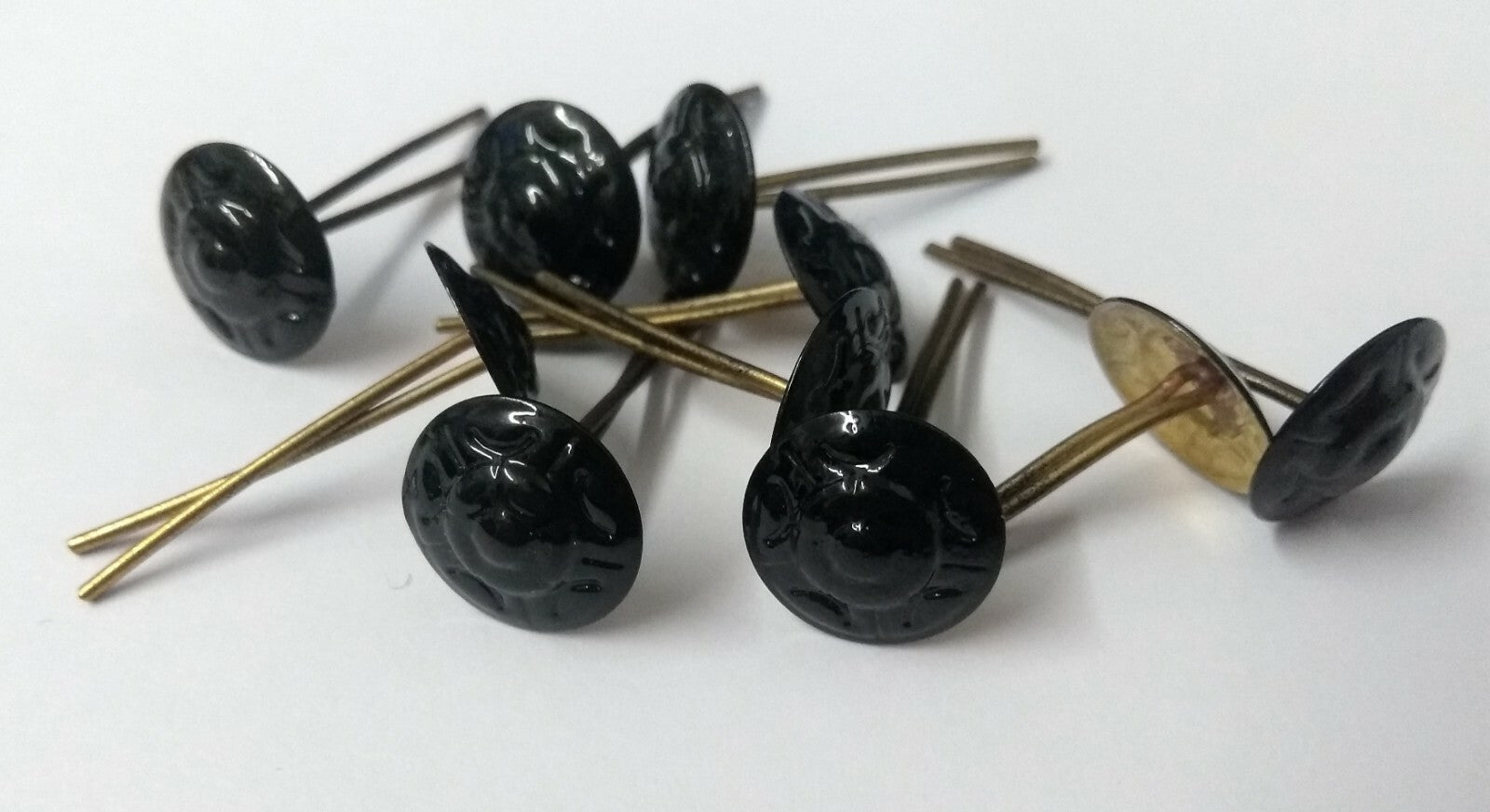 Genuine British Issue Subdued Metal Black Rosette Decoration x10 NEW