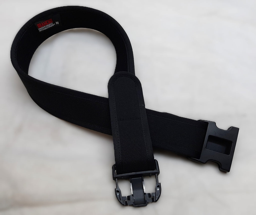 Black Waist Belt Duty Load Carrying British Bianchi Cordura 3 Point QR Buckle