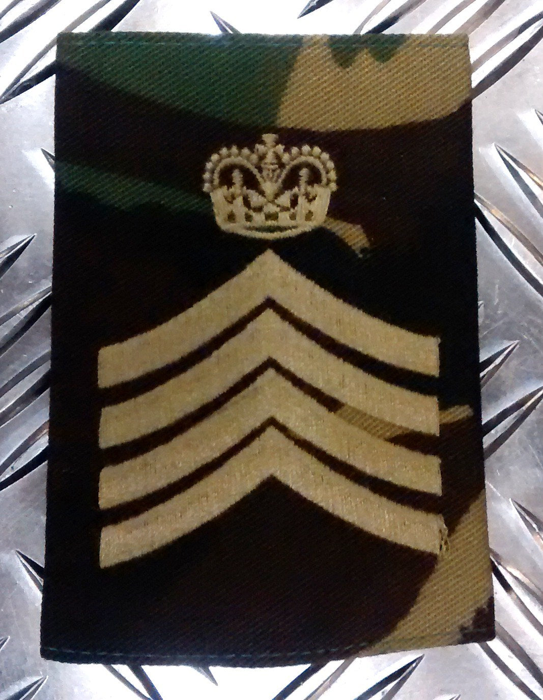 British Drum Major DPM Rank Slide / Epaulette Army Camo - NEW