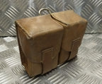 Genuine Vintage Issued Double Leather Utility / Ammo Small Pouch Used
