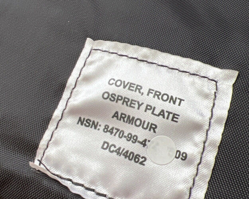 British Army Osprey Cover Insert Front & Back Soft Plates