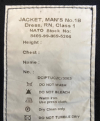 Royal Navy No1B RN Jacket PO Mans Royal British Naval Style Petty Navy 104cm Long