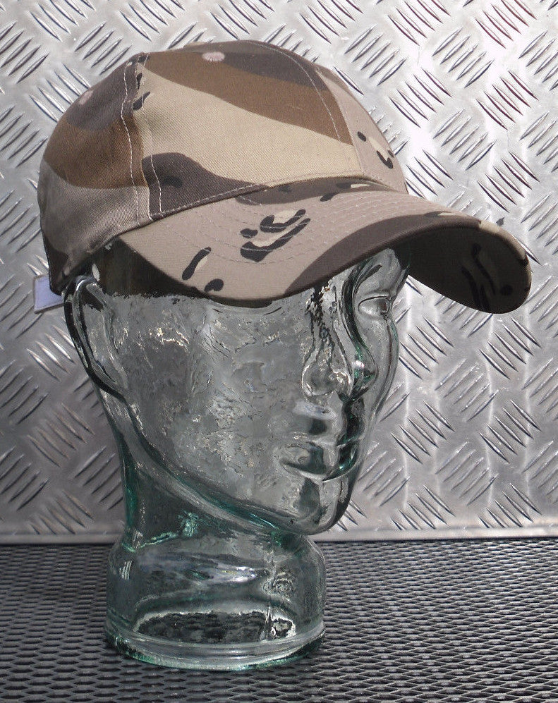 100% Cotton American Desert Storm Choc Chip Tri Baseball Hat / Cap - BRAND NEW