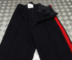 No1 Dress Trouser Single 1" Red Stripes A/O Ranks British Pattern All Sizes