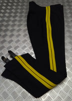 Vintage British Army No1 Overalls Trousers BDS 1964 Yellow Stripe G.D.S Unissued