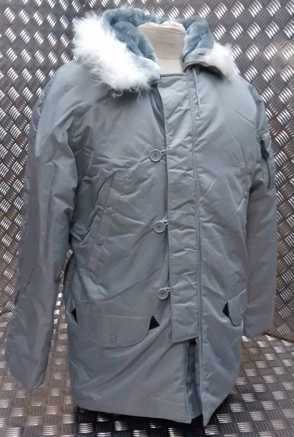 US N3B Military Style ECW Snorkel Parka Grey NEW