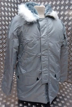 US N3B Military Style ECW Snorkel Parka Grey NEW