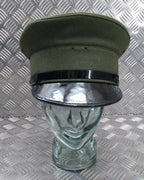 Standard Service Dress Uniform Parade Hat Green Chinstrap & Buttons Size 56cm