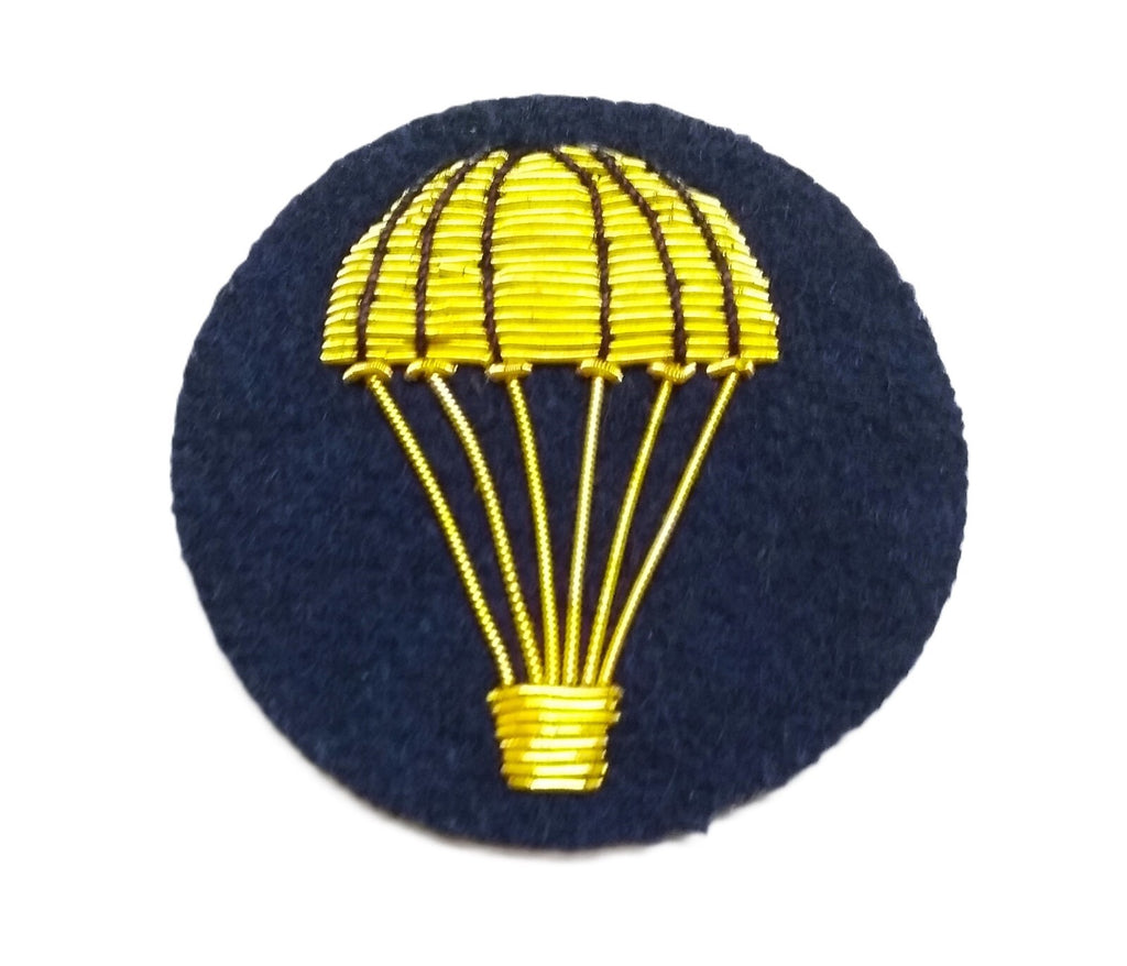 No1 Parachute Badge Skill on Navy British Hand Embroidered Arm Patch