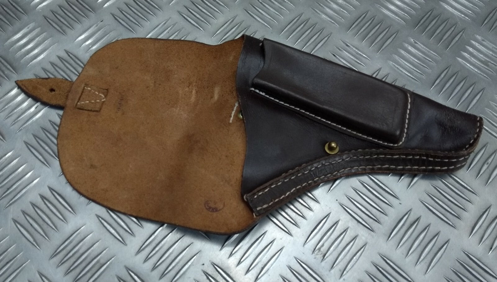 Vintage Holster Leather Unknown Pistol Side Arm Holster Faulty