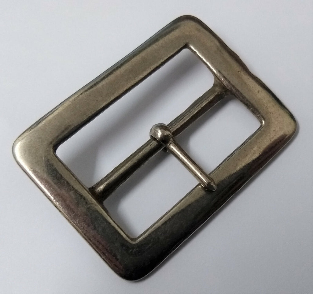 Genuine British & Security Detail 1 1/2" Chrome Prong Belt Buckle