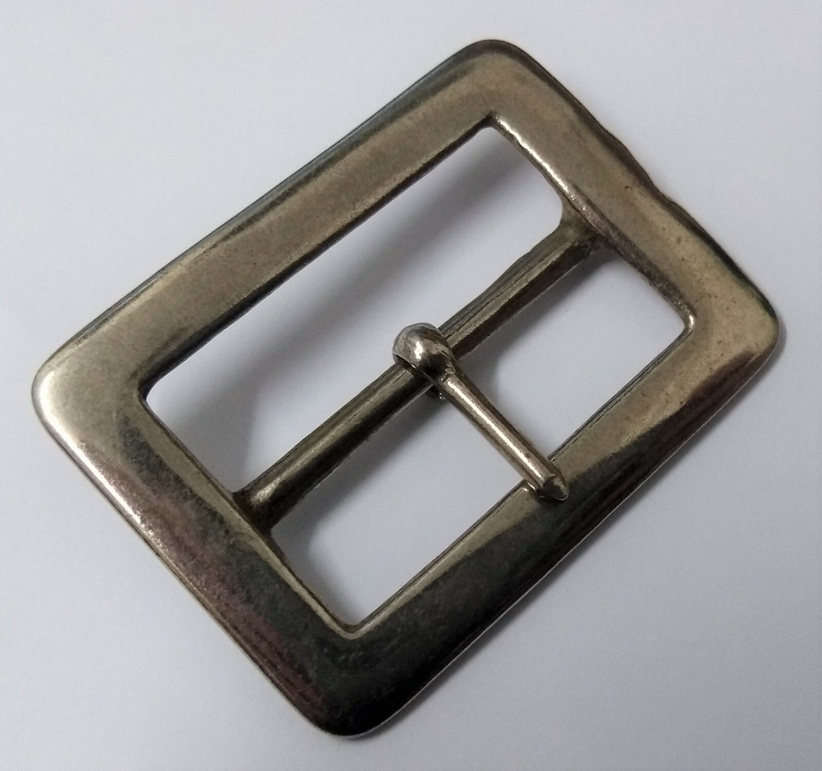 Genuine British & Security Detail 1 1/2" Chrome Prong Belt Buckle