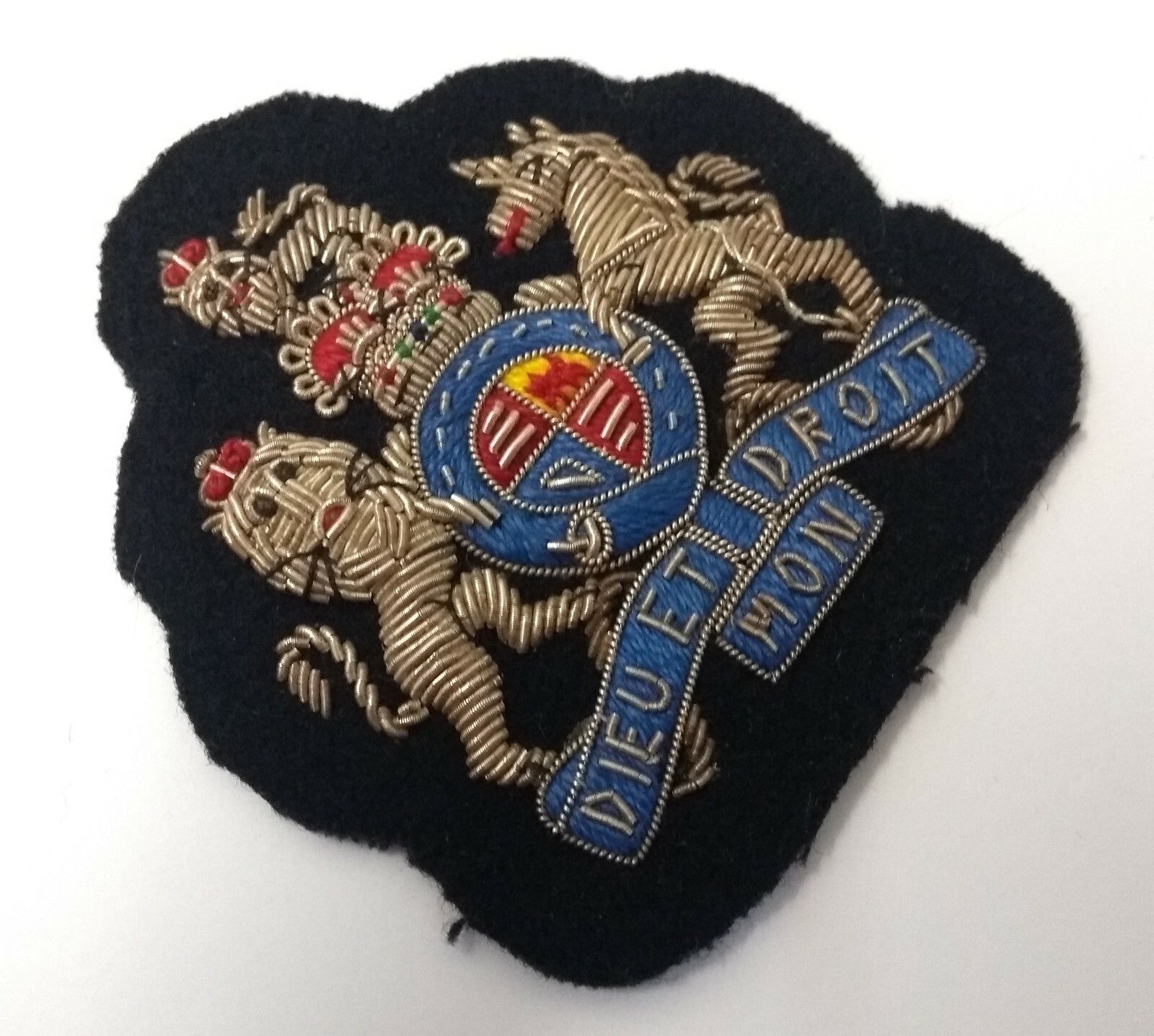Genuine Vintage British Silver Warrant Officer Class 1 Badge