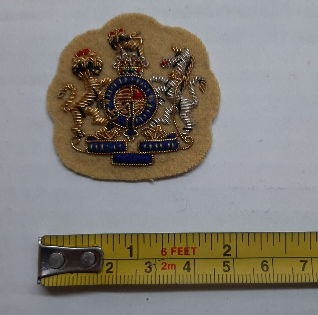 Mess Kit Badge Old English White WO British Embroidered Insignia Patch