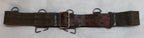 Vintage Belt Webbing Load Carry / Pistol Canvas / Leather WaistBelt Max 44"