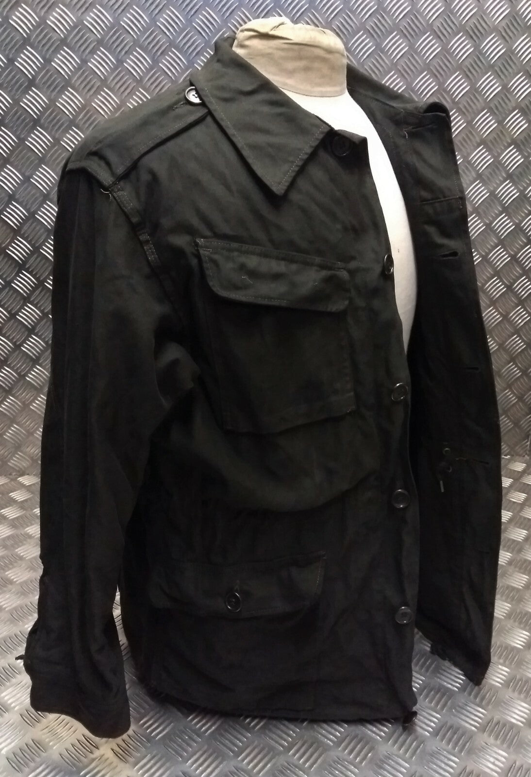 Genuine Vintage Combat Jacket Distressed Unique Look Overdyed 1960s