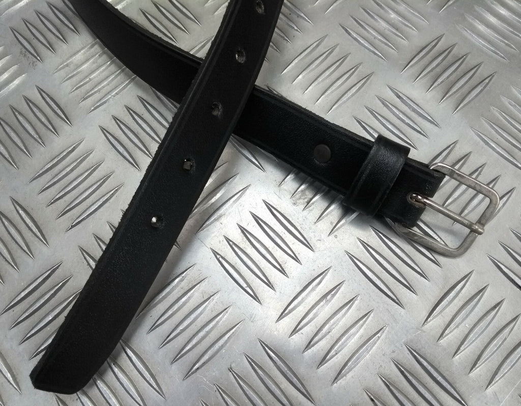 Genuine British Made Issue 1" Black Leather Utility Aux Strap Size 64
