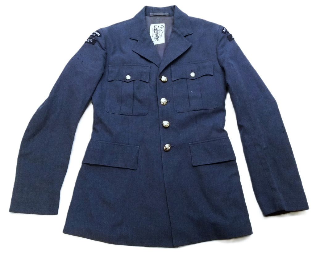 RAF Royal Air Force Vintage Jacket Airforce Blue Grey Colour 469 SQD Lowestoft