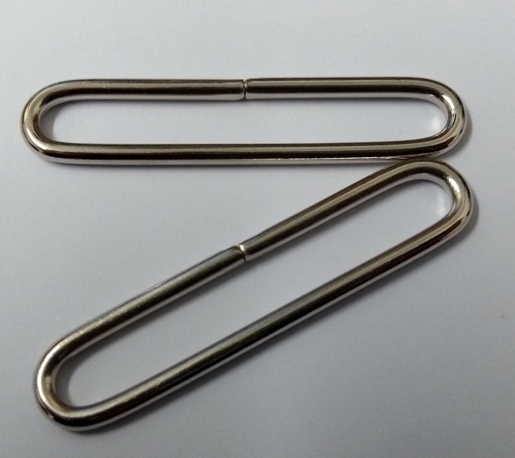 Mil-Spec 2" Nickel Plated Belt Loop Seam Over Adjuster Non Locking 1 Pair - NEW
