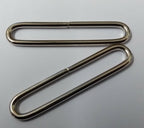 Mil-Spec 2" Nickel Plated Belt Loop Seam Over Adjuster Non Locking 1 Pair - NEW