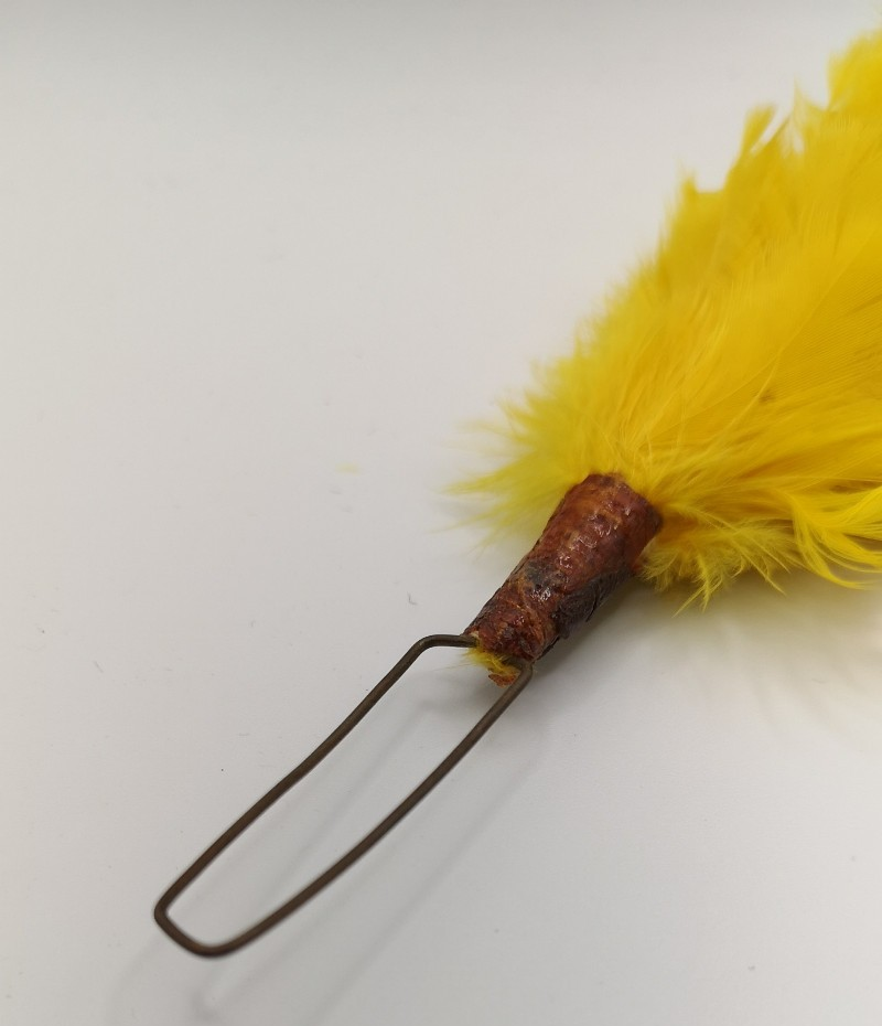 Yellow Feather Hackle Plume