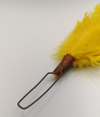 Yellow Feather Hackle Plume