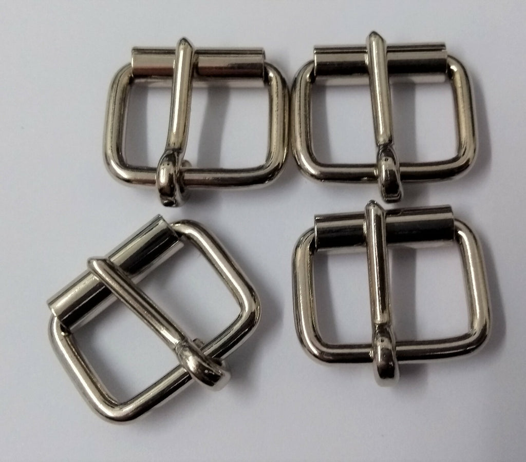 Genuine Specification 5/8" Nickel Plated Small Roll Buckles X4 STD42