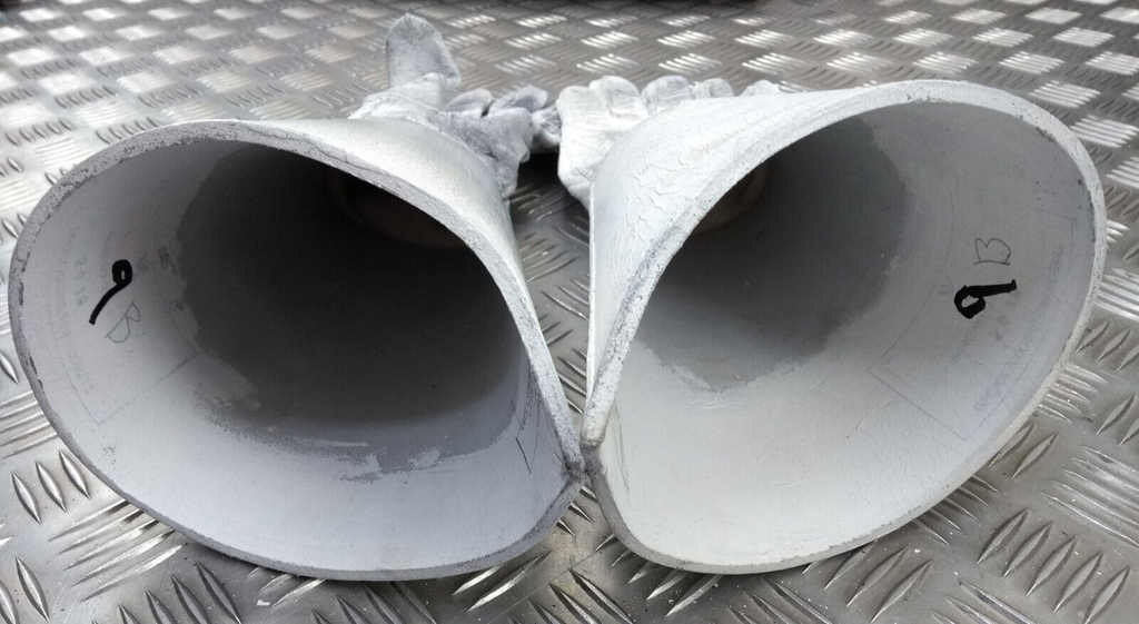 British Army Household Cavalry White Leather Gauntlet Parade Gloves Size 9.