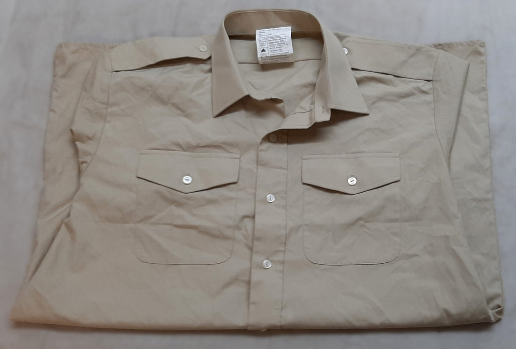 British Army Staff Shirt Short Sleeve FAD Fawn No2 Dress Size Collar 42cm