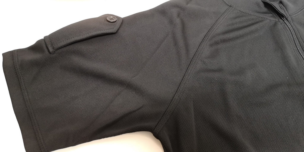 Black Self Wicking Activewear Top Short Sleeve