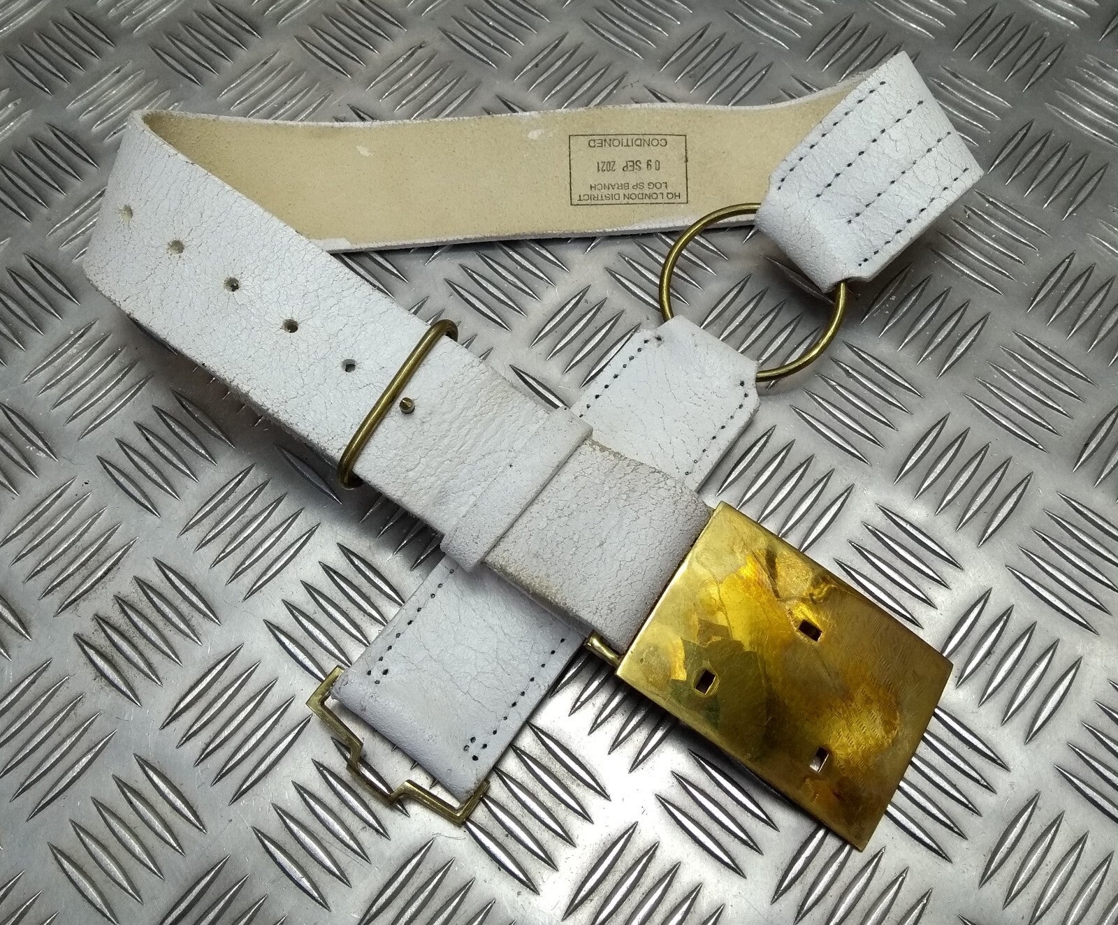 No11 HCav Belt Buff Leather With Brass Buckle No British Issue