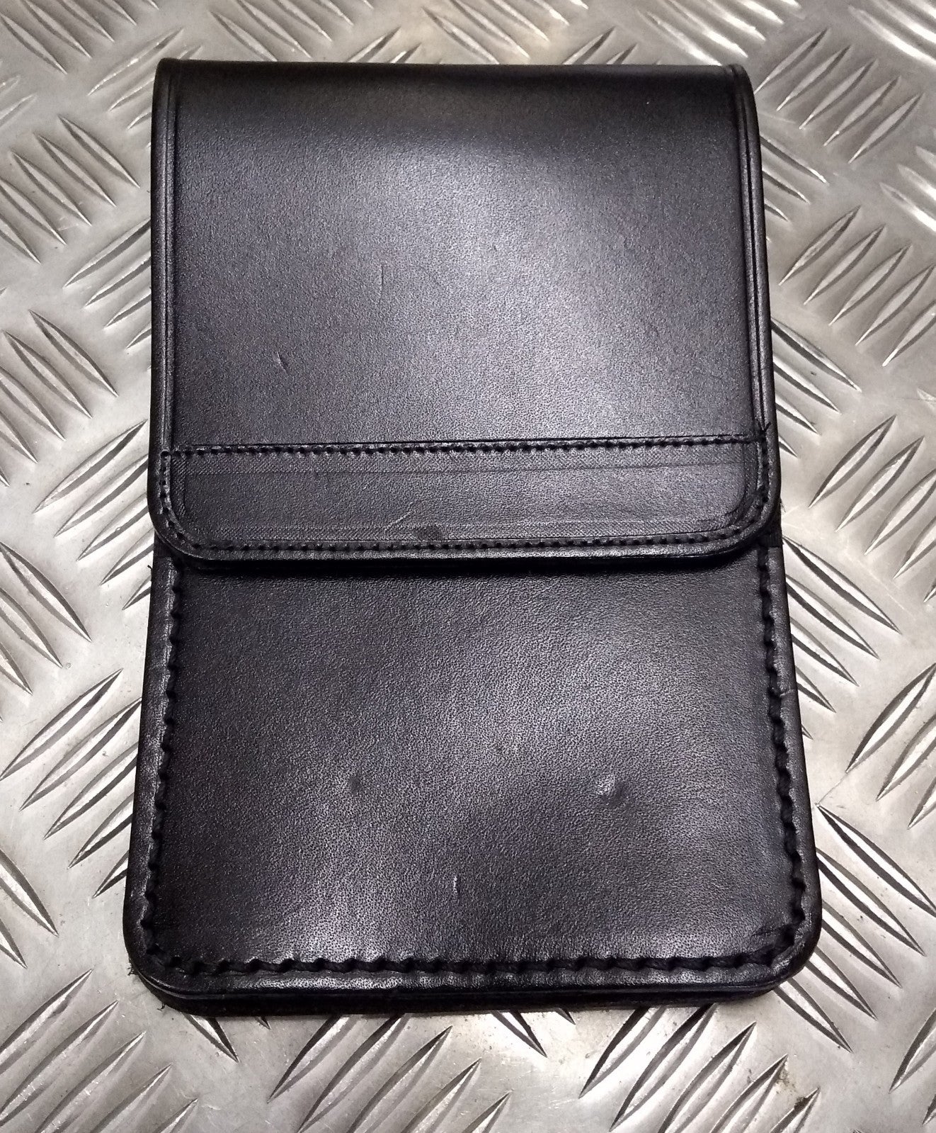 British PWL Type Black Leather Notebook Holder Genuine