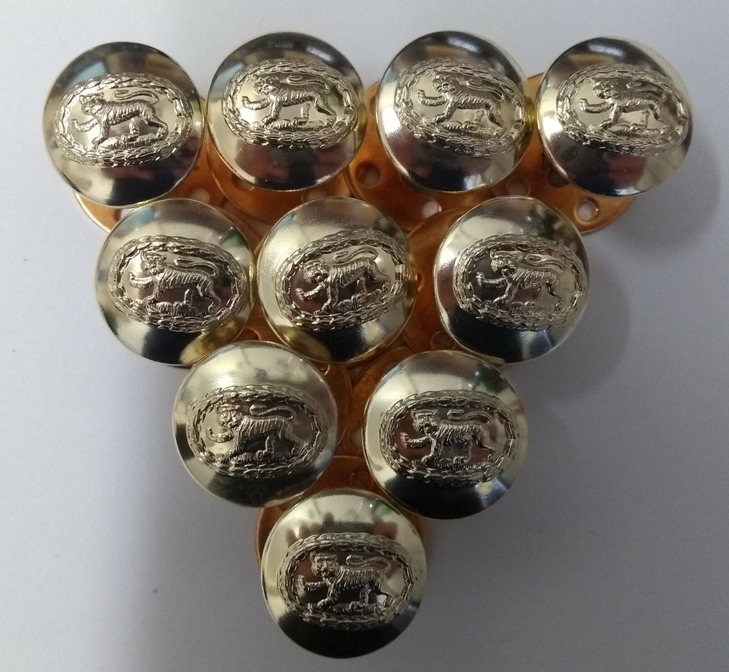 Royal Anglian British Army Dress Regimental Screw Mount Buttons 5 Pairs 31L