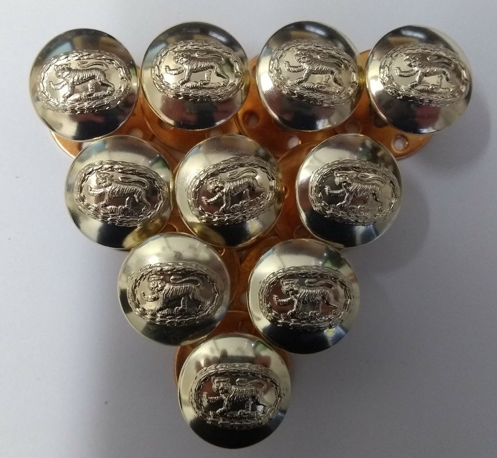 Royal Anglian British Army Dress Regimental Screw Mount Buttons 5 Pairs 31L