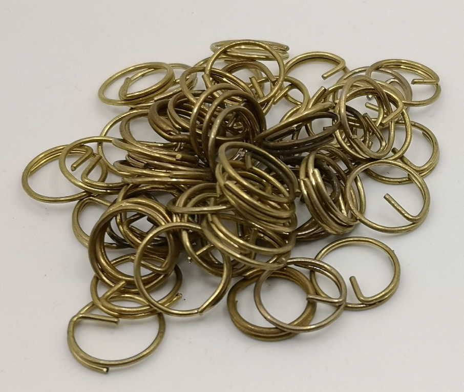 Metal Button Split Rings ½" Diameter