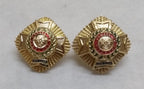 PWRR Rank Insignia British Army Eversleigh Star 7/8" "Ich Dien" FAULTY