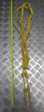 Army Ceremonial Aiguillette / Officers Lanyard Metallic Gold Tip Ends Present