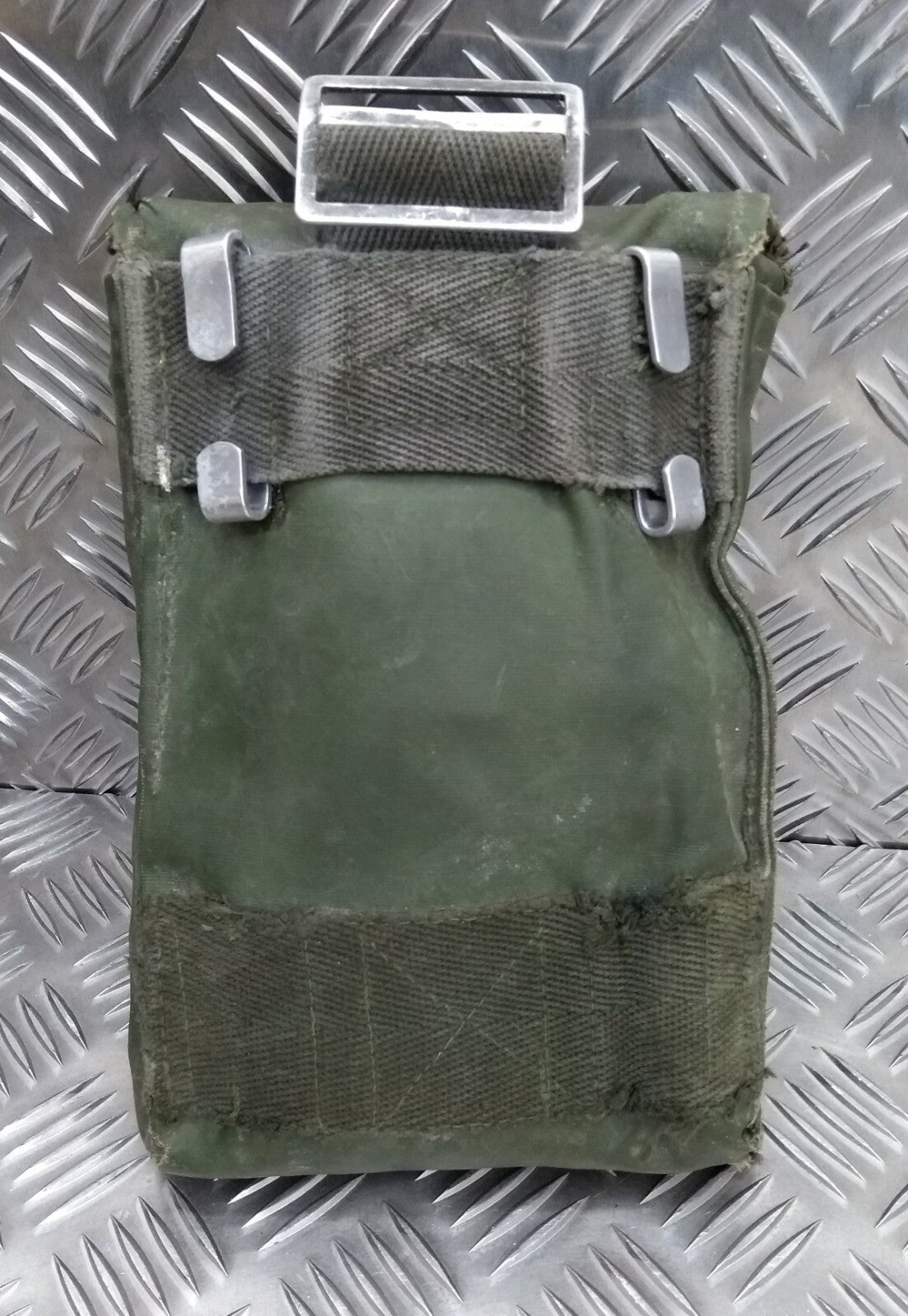Genuine Vintage Swedish Green Vinyl PVC Side Utility Ammo Pouch MATT2