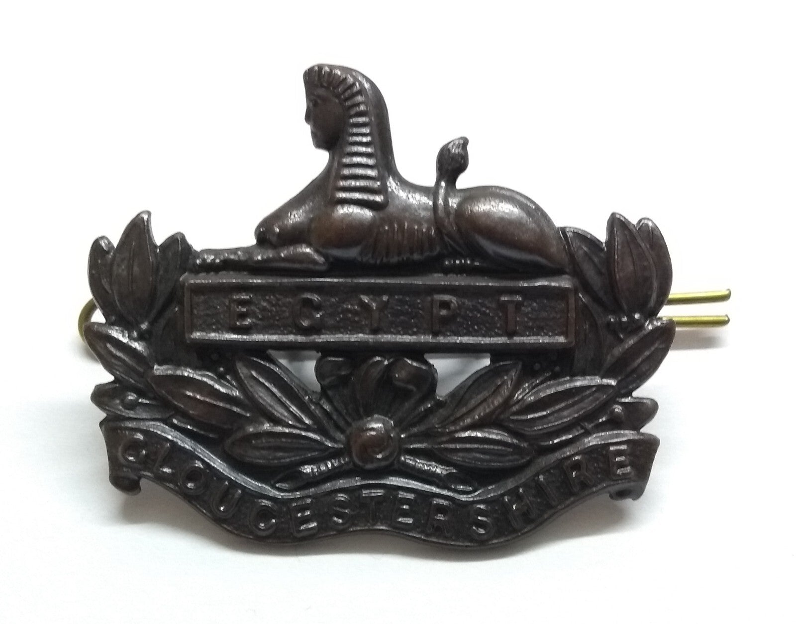Gloucestershire Hat Badge Regimental Insignia Old British Army Dress Uniform